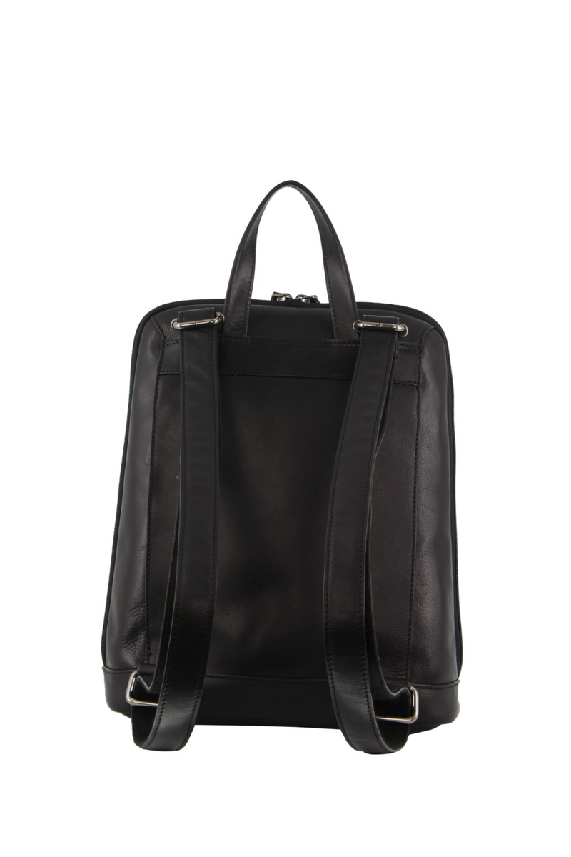 Nappa Leather Twin Zip Backpack