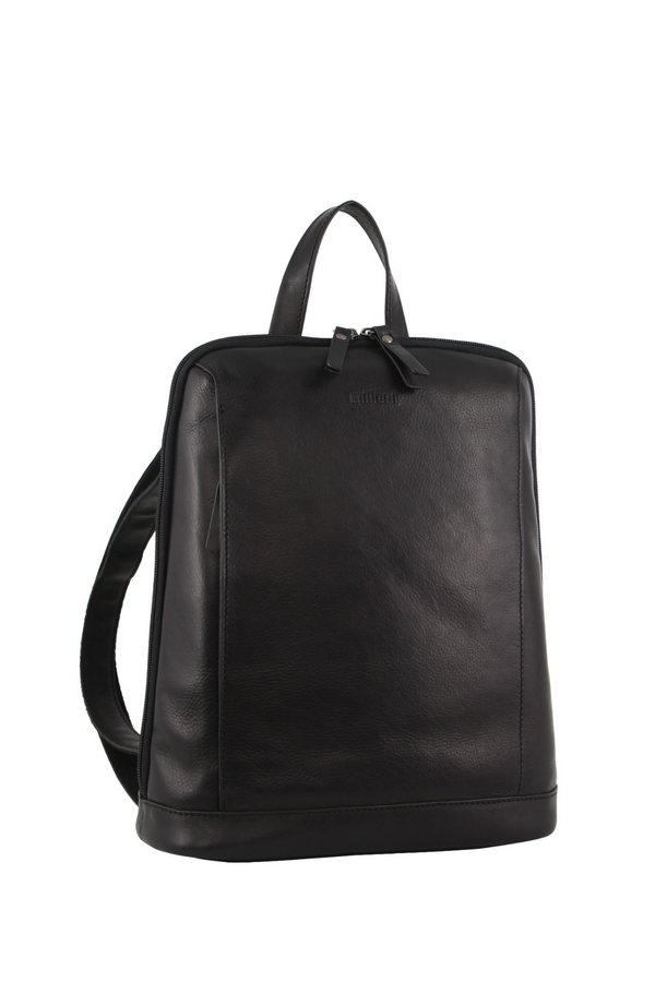 Nappa Leather Twin Zip Backpack
