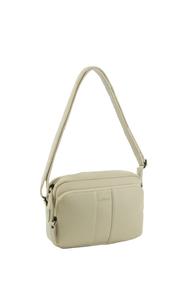 Nappa Leather Oblong Shoulder Bag