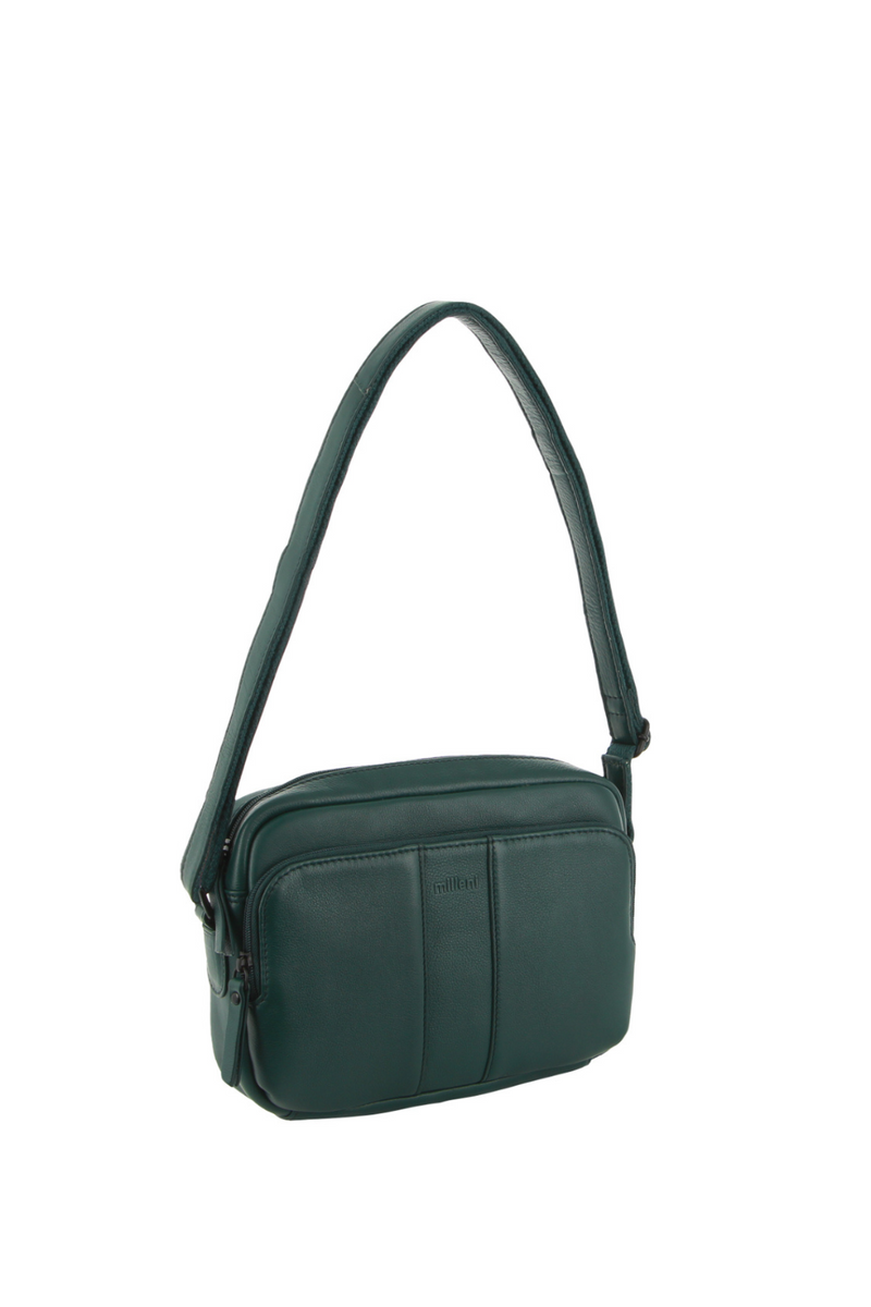 Nappa Leather Oblong Shoulder Bag