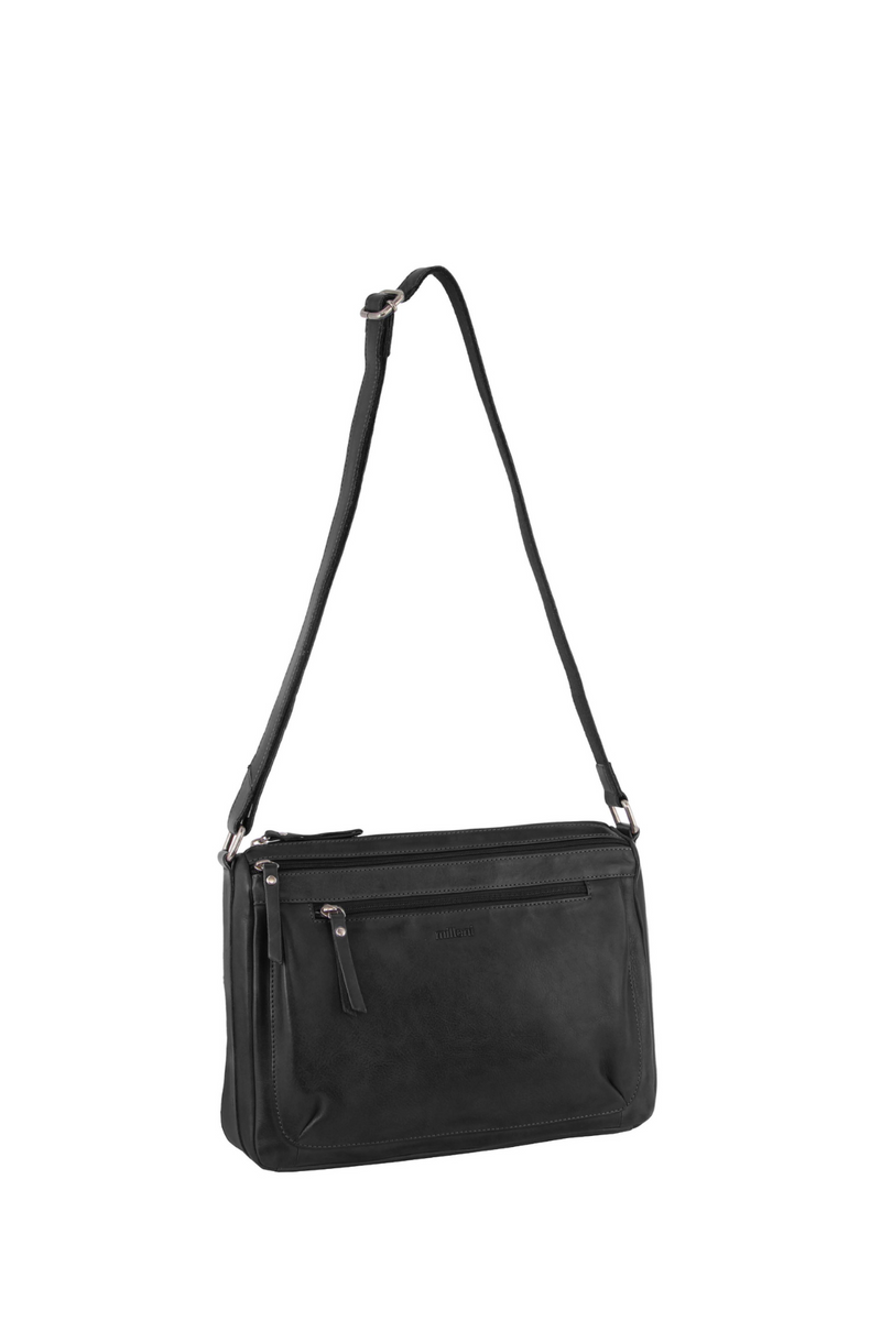Nappa Leather Multi-Pocket Crossbody Bag