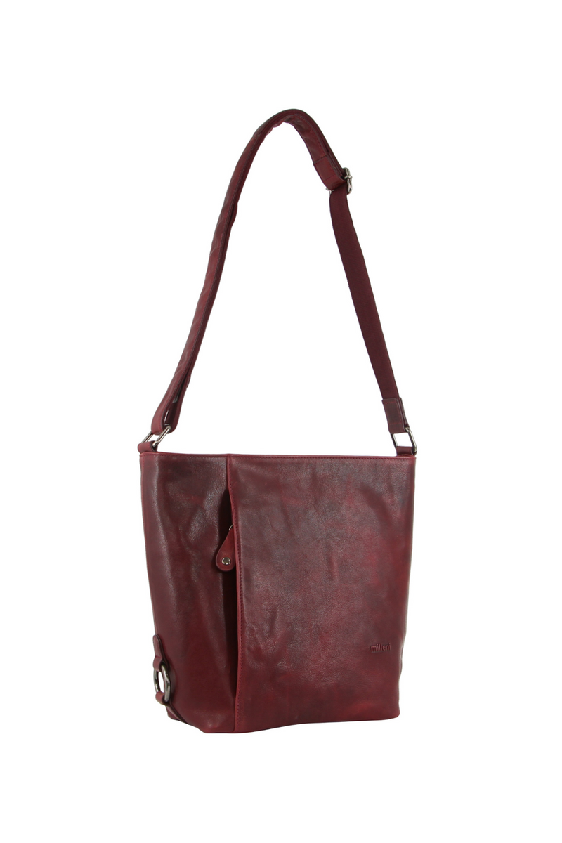 Nappa Leather Bucket Handbag