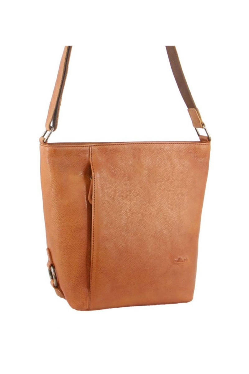 Nappa Leather Bucket Handbag