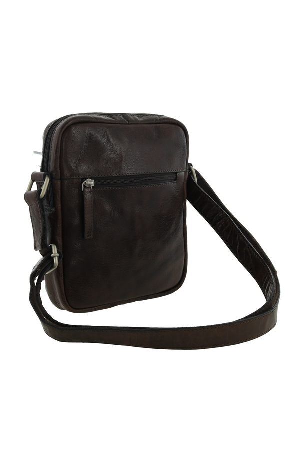 Rustic Leather iPad Mini Crossbody Bag