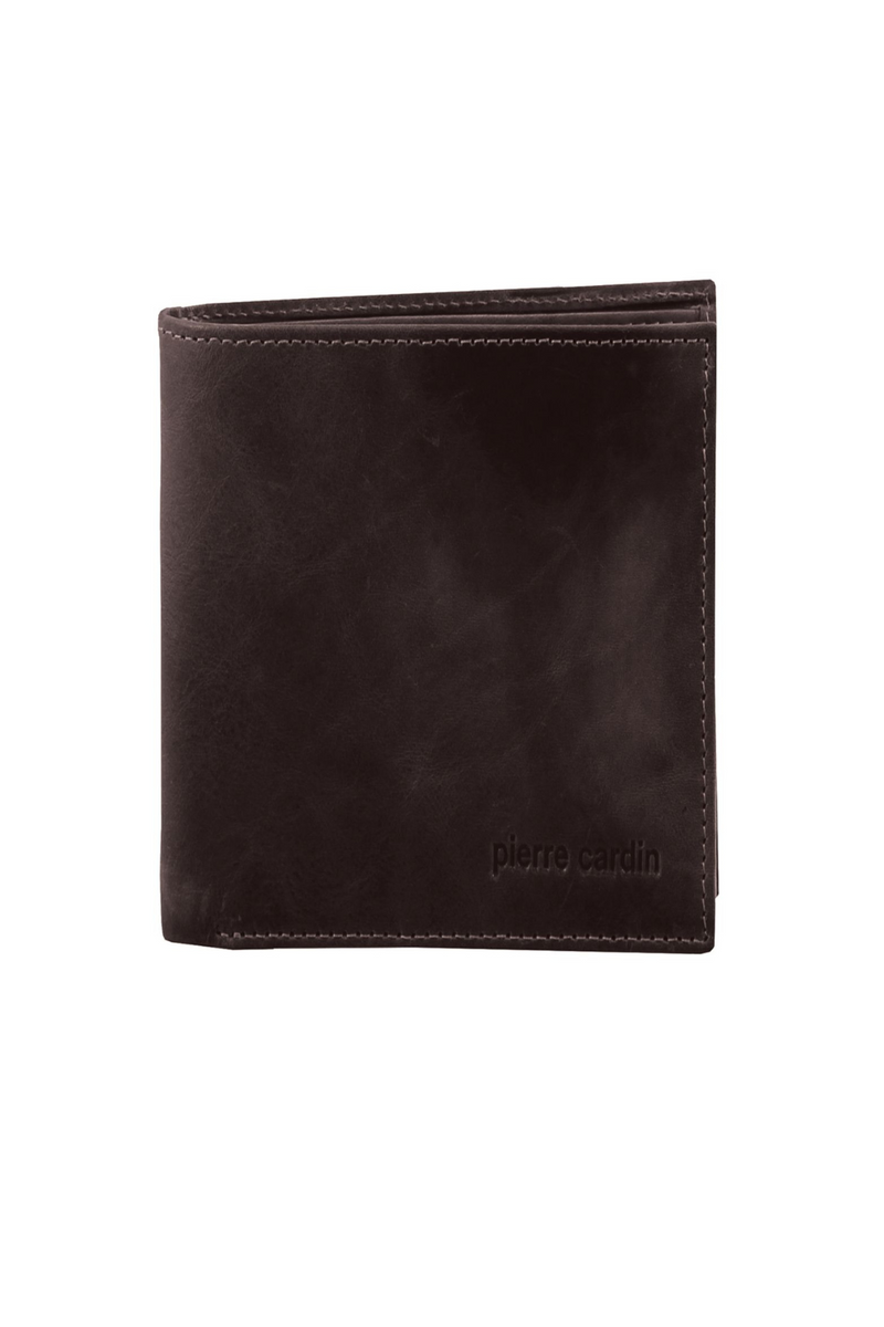 Rustic Leather Tri-Fold Men's Wallet