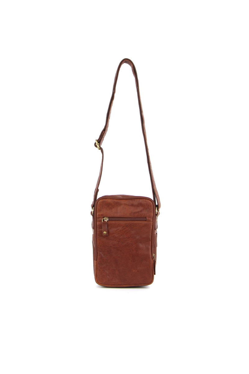 Rustic Leather Crossbody Bag