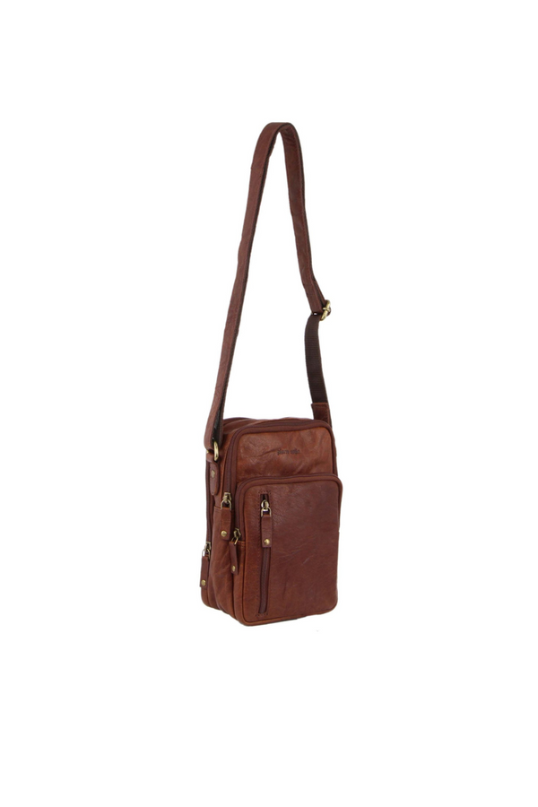 Rustic Leather Crossbody Bag