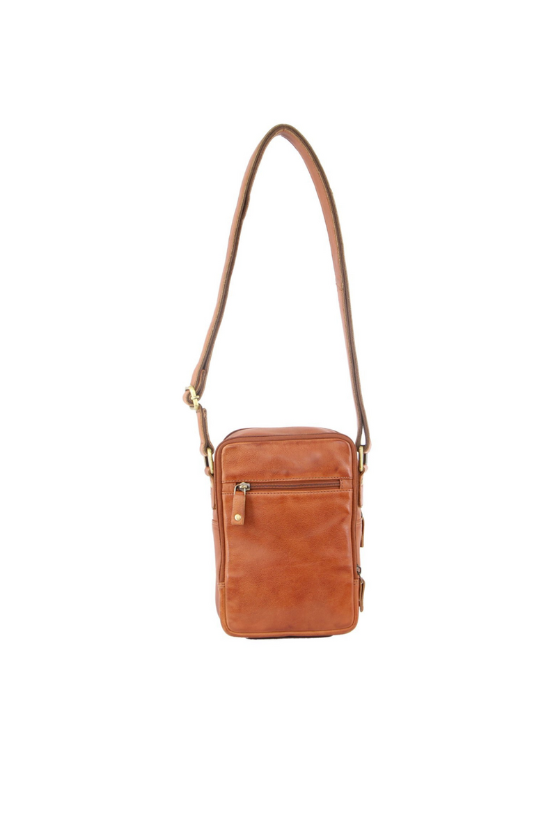 Rustic Leather Crossbody Bag