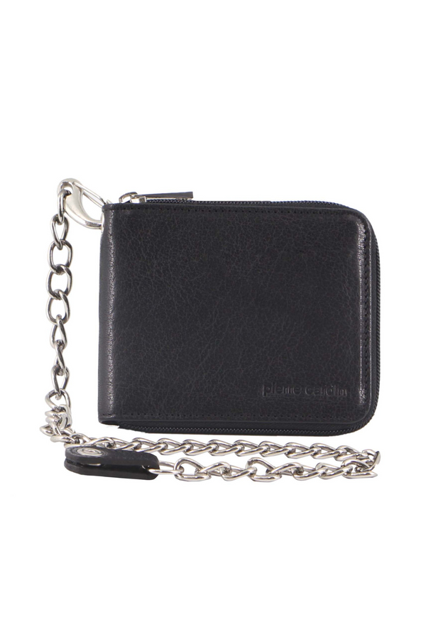 Men's Zipped Wallet with Chain