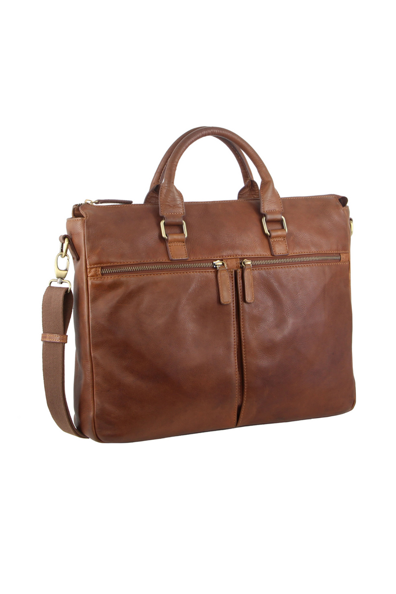 Rustic Leather Laptop Bag