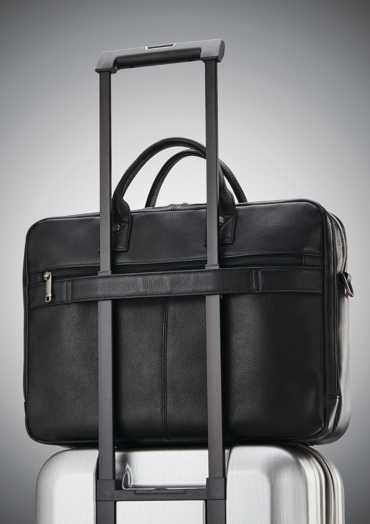 Samsonite luggage leather slim briefcase on sale